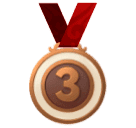 How emoji 3rd place medal displayed on Huawei