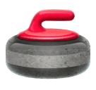 How emoji curling stone displayed on Huawei