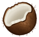 How emoji coconut displayed on Huawei