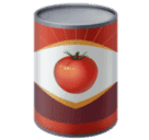 How emoji canned food displayed on Huawei