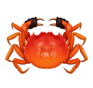 How emoji crab displayed on Huawei