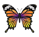 How emoji butterfly displayed on Huawei