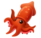 How emoji squid displayed on Huawei