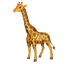 How emoji giraffe displayed on Huawei