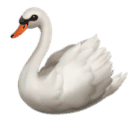 How emoji swan displayed on Huawei