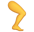 How emoji leg displayed on Huawei