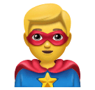 How emoji man superhero displayed on Huawei