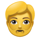 How emoji person: beard displayed on Huawei