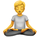 How emoji person in lotus position displayed on Huawei