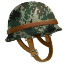 How emoji military helmet displayed on Huawei