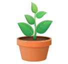 How emoji potted plant displayed on Huawei