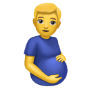 How emoji pregnant man displayed on Huawei