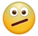 How emoji face with diagonal mouth displayed on Huawei