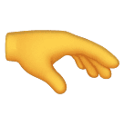 How emoji palm down hand displayed on Huawei