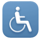 How emoji wheelchair symbol displayed on Huawei