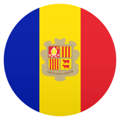 How emoji flag: Andorra displayed on Joypixels