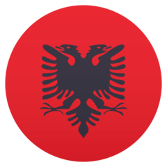 How emoji flag: Albania displayed on Joypixels