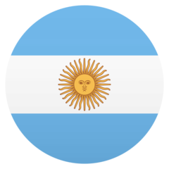 How emoji flag: Argentina displayed on Joypixels