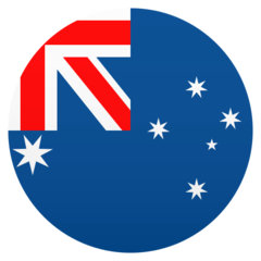 How emoji flag: Australia displayed on Joypixels