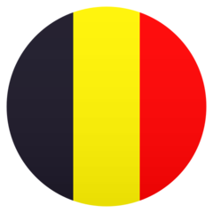 How emoji flag: Belgium displayed on Joypixels