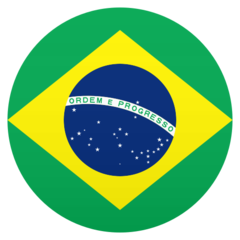 How emoji flag: Brazil displayed on Joypixels