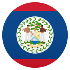 How emoji flag: Belize displayed on Joypixels