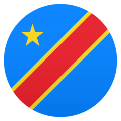 How emoji flag: Congo - Kinshasa displayed on Joypixels