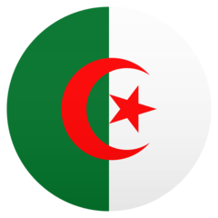 How emoji flag: Algeria displayed on Joypixels