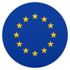 How emoji flag: European Union displayed on Joypixels