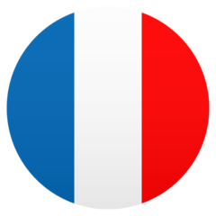 How emoji flag: France displayed on Joypixels