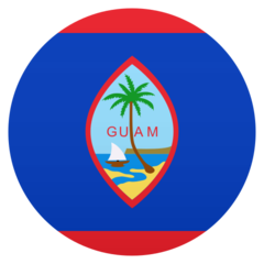 How emoji flag: Guam displayed on Joypixels