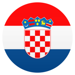 How emoji flag: Croatia displayed on Joypixels