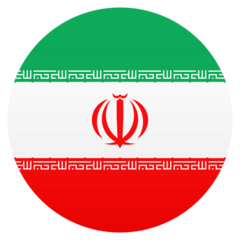 How emoji flag: Iran displayed on Joypixels