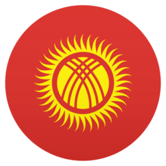 How emoji flag: Kyrgyzstan displayed on Joypixels