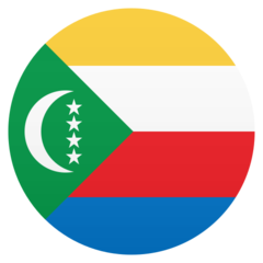 How emoji flag: Comoros displayed on Joypixels