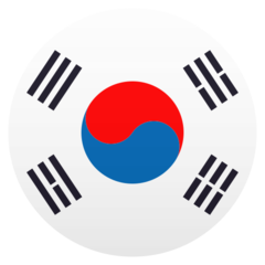 How emoji flag: South Korea displayed on Joypixels