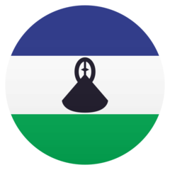 How emoji flag: Lesotho displayed on Joypixels