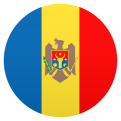 How emoji flag: Moldova displayed on Joypixels