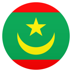 How emoji flag: Mauritania displayed on Joypixels