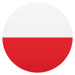 How emoji flag: Poland displayed on Joypixels