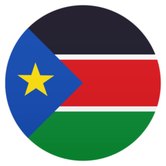 How emoji flag: South Sudan displayed on Joypixels