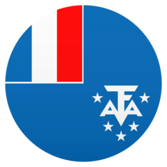 How emoji flag: French Southern Territories displayed on Joypixels