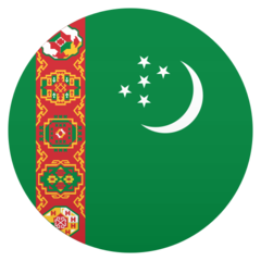 How emoji flag: Turkmenistan displayed on Joypixels