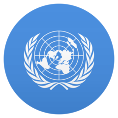 How emoji flag: United Nations displayed on Joypixels