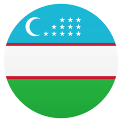 How emoji flag: Uzbekistan displayed on Joypixels