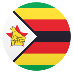 How emoji flag: Zimbabwe displayed on Joypixels