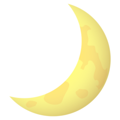 How emoji crescent moon displayed on Joypixels