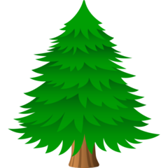 How emoji evergreen tree displayed on Joypixels