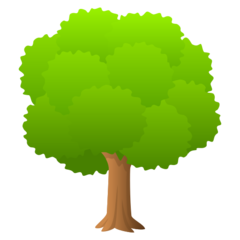 How emoji deciduous tree displayed on Joypixels