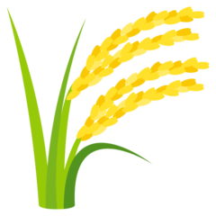 How emoji sheaf of rice displayed on Joypixels